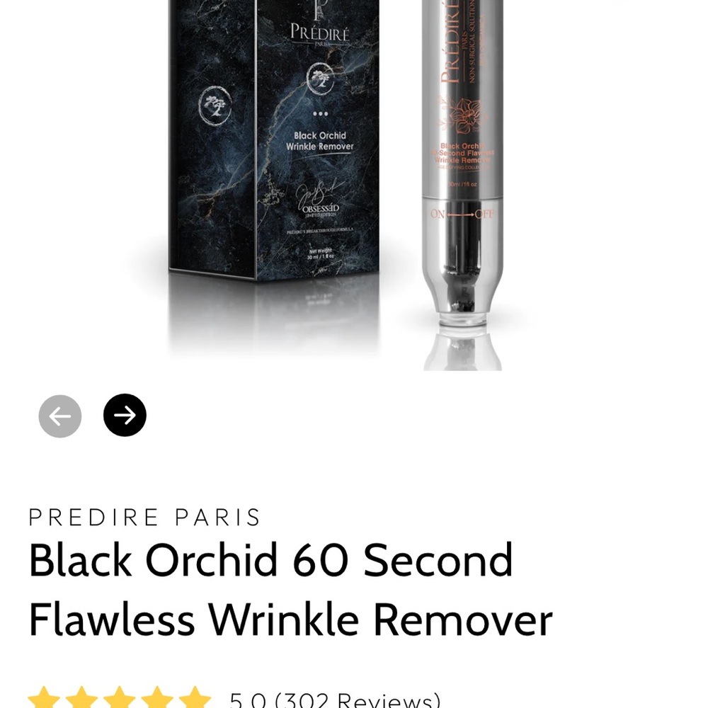 Predire Paris Black Orchid 60 Second Flawless Wrinkle Remover